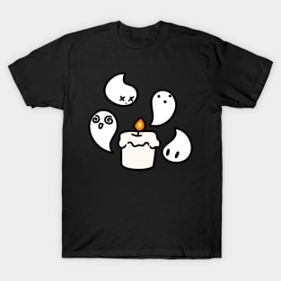 White Candle Ghost T-Shirt